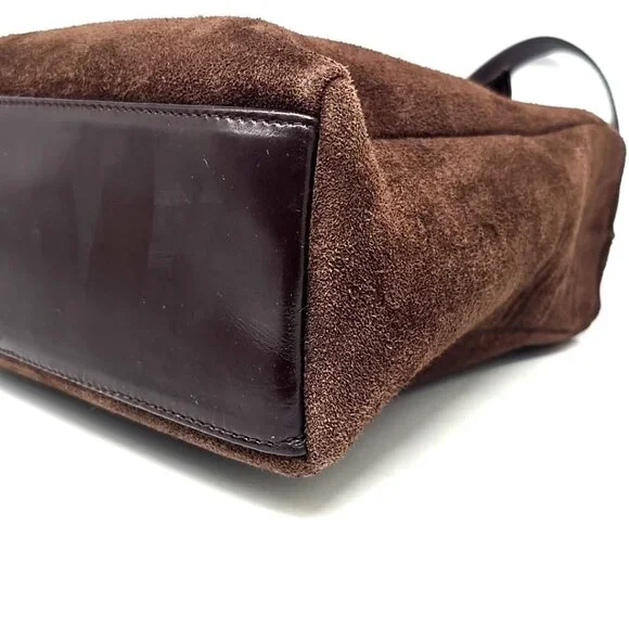 ZADIG & VOLTAIRE Brown Split Leather Shoulder Bag Purse - Picture 10 of 12